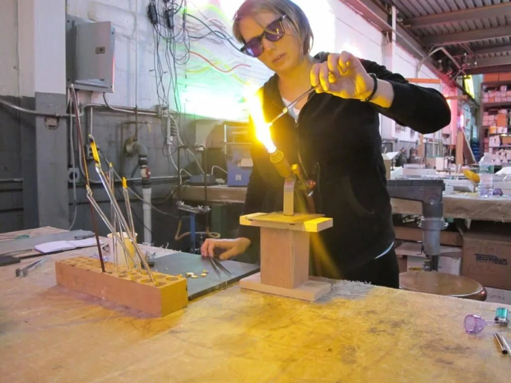 flameworked glass
