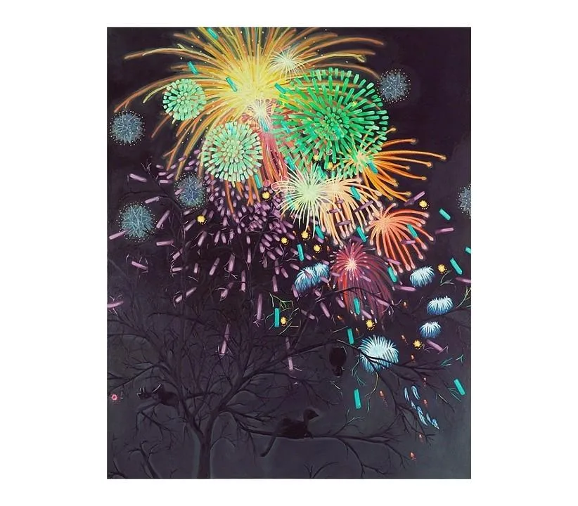 Fire in the Night Sky #3 by Katerina Lanfranco