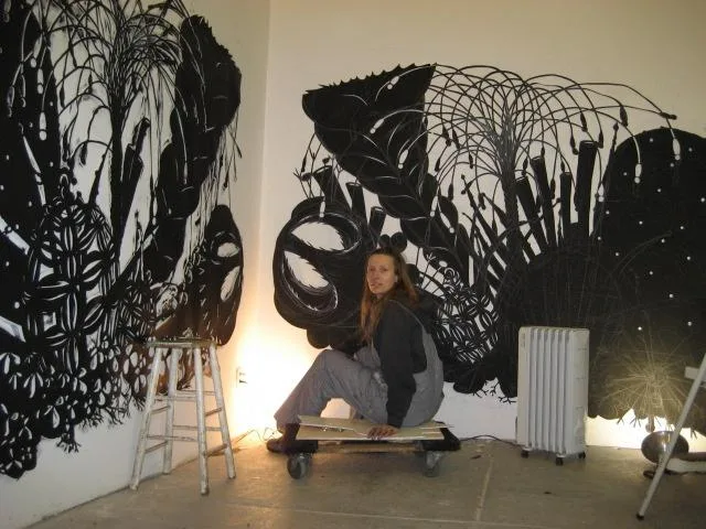 In-progress large scale cut-out by Katerina Lanfranco