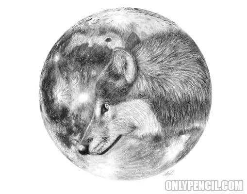 Moon Wolf by Lisandro Pena