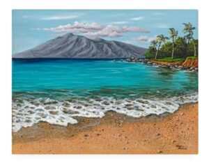 Sandy Beach by Hawaiian Painter Darice Machel McGuire