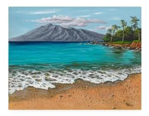 Sandy Beach by Hawaiian Painter Darice Machel McGuire Sandy Beach by Hawaiian Painter Darice Machel McGuire