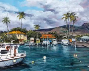 Lahaina harbor by Hawaiian Painter Darice Machel McGuire Lahaina harbor by Hawaiian Painter Darice Machel McGuire