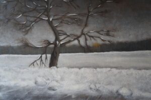Roadside tree in winter by Liene Haruta