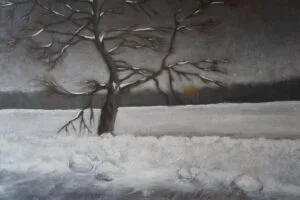 Roadside tree in winter by Liene Haruta