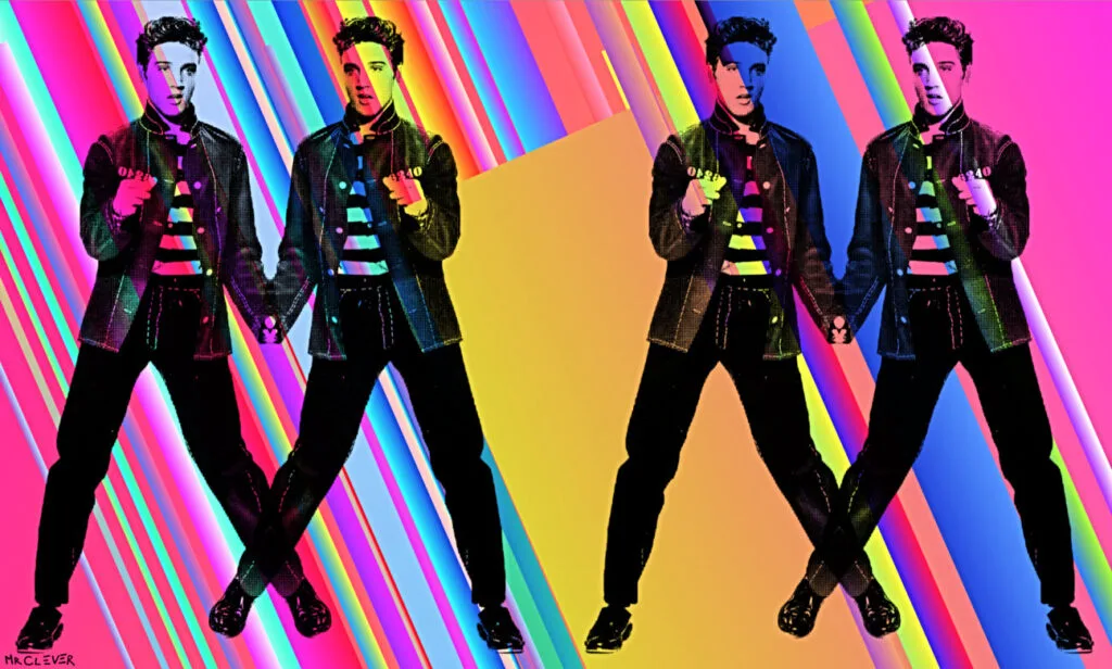 Elvis Peace House Rock Canvas Edition by Mr Clever
