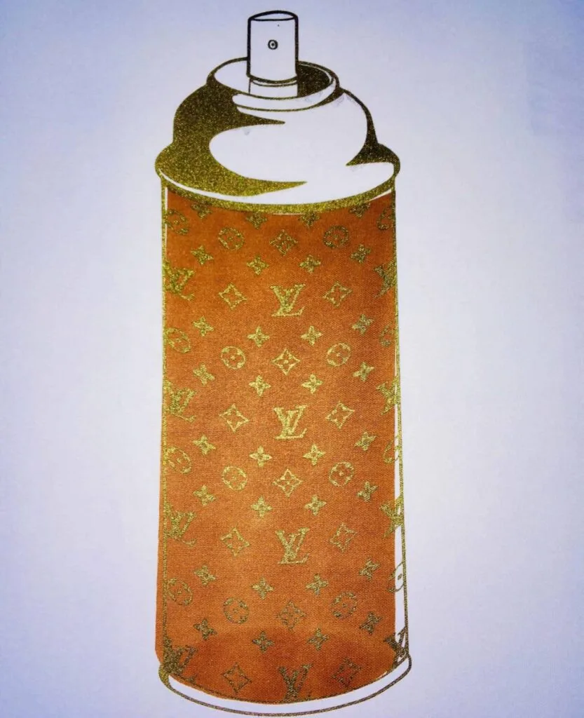 Louis Vuitton LV Luxury Spray Can by Mr. Clever Art
