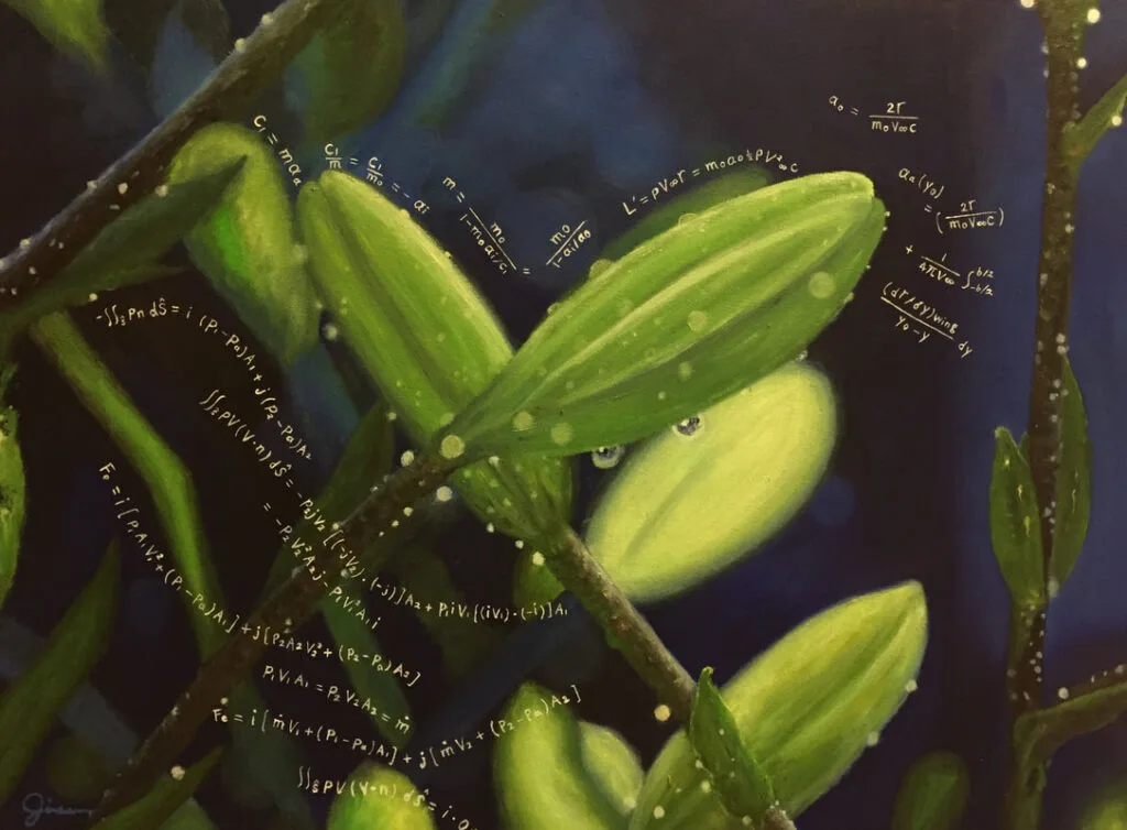 Etudes Op.10, No.5 in G flat major , 2018, Oil on canvas, 24 x 30 inches by Jisoo Marcy Klatt
