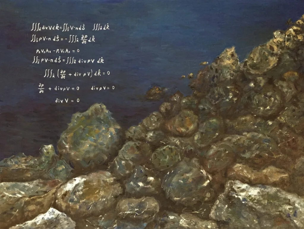 Interlude, Between Water and… , 2018, Oil on canvas, 24 x 30 inches by Jisoo Marcy Klatt