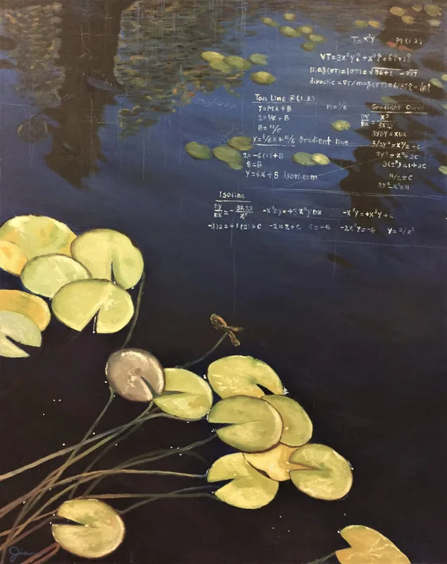 Your Word My Word , 2018, Oil on canvas, 24 x 30 inches by Jisoo Marcy Klatt