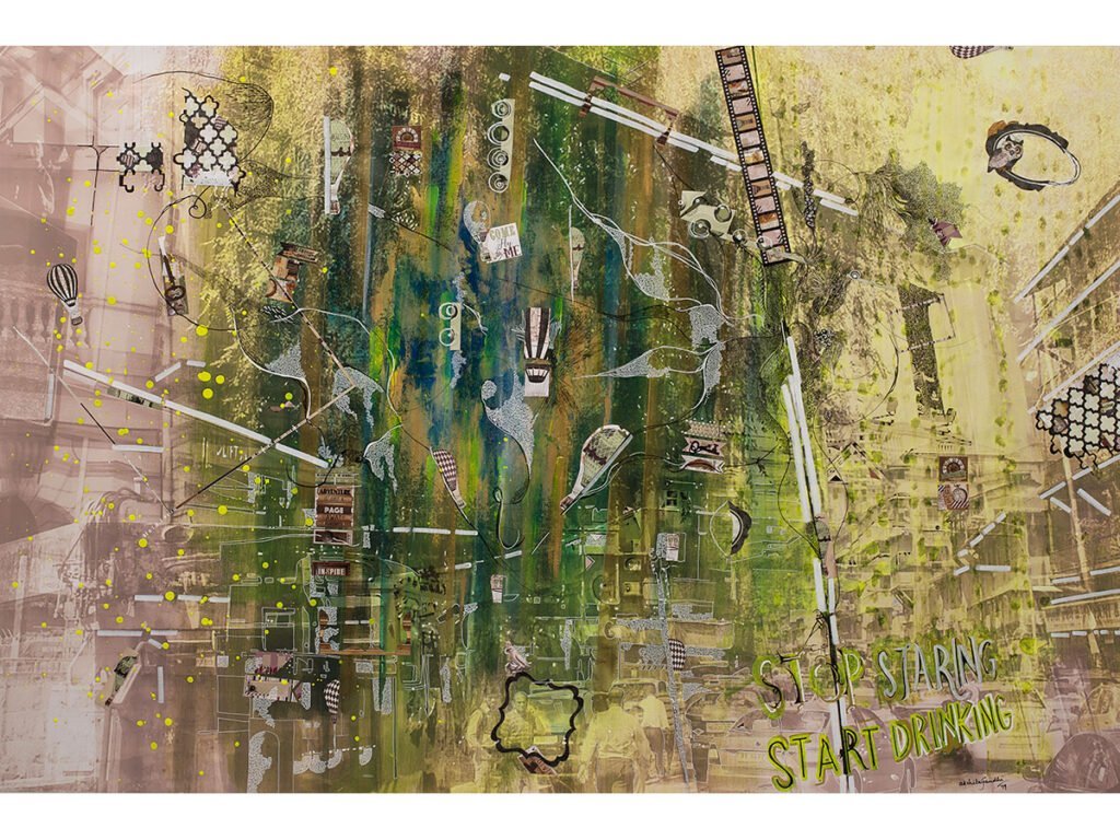 Dream, mixed media on canvas, by Painter Akshita Gandhi