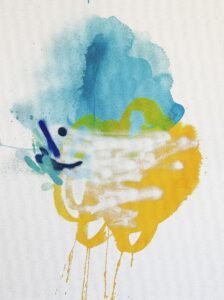 All Up In My Head by Abstract Painter Rebecca Youssef