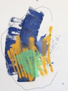 Its Too Late by Abstract Painter Rebecca Youssef
