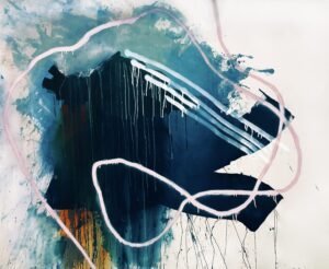 Just Tying Up Loose Ends by Abstract Painter Rebecca Youssef