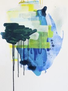 Lost In The Shuffle by Abstract Painter Rebecca Youssef