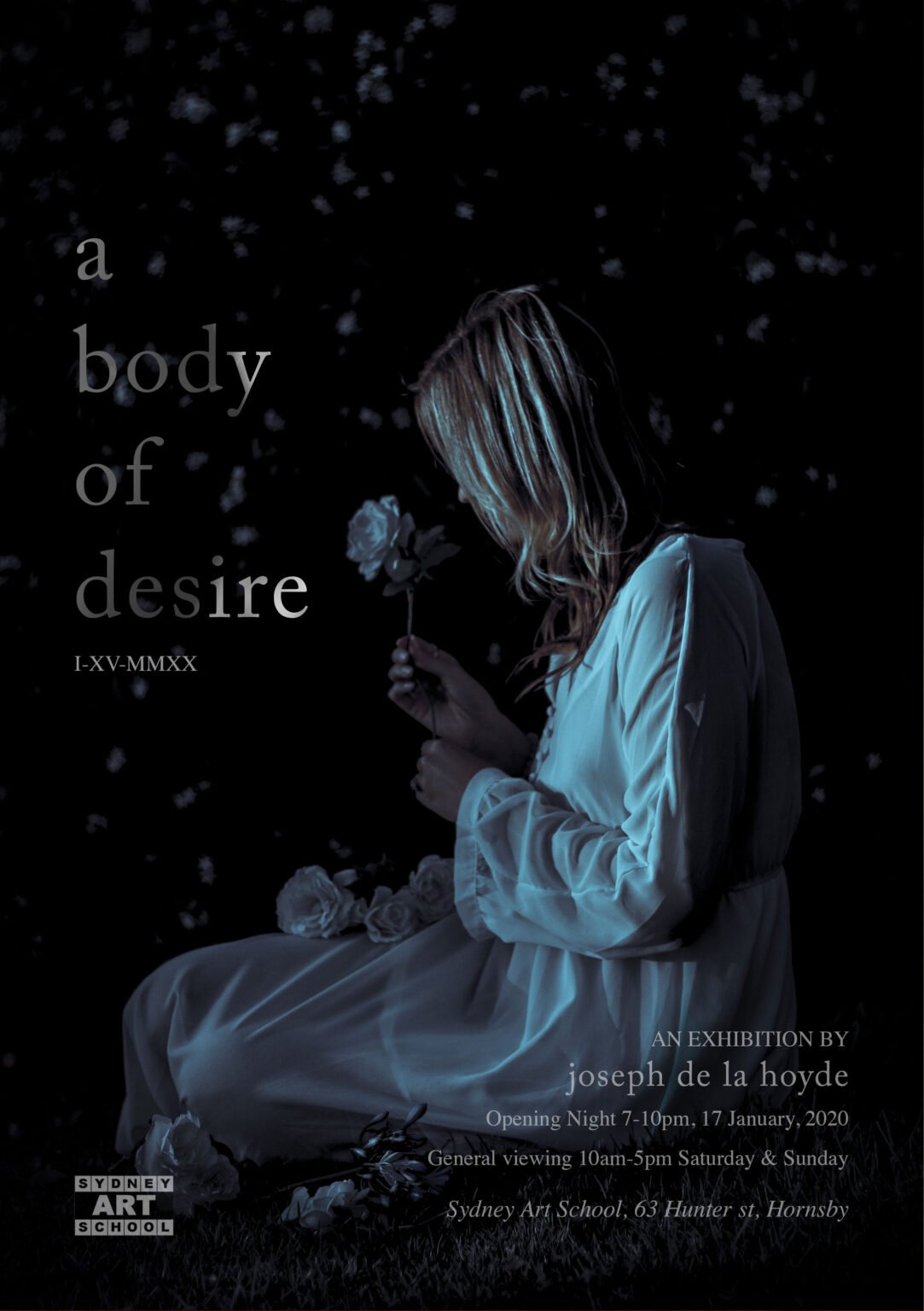 Joseph de la Hoyde, A Body of Desire Exhibition at Sydney Art School