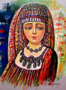 Armenian girl by Armenian Painter Sevada Grigoryan