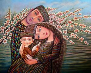 The Apricot has Blossomed by Armenian Painter Sevada Grigoryan