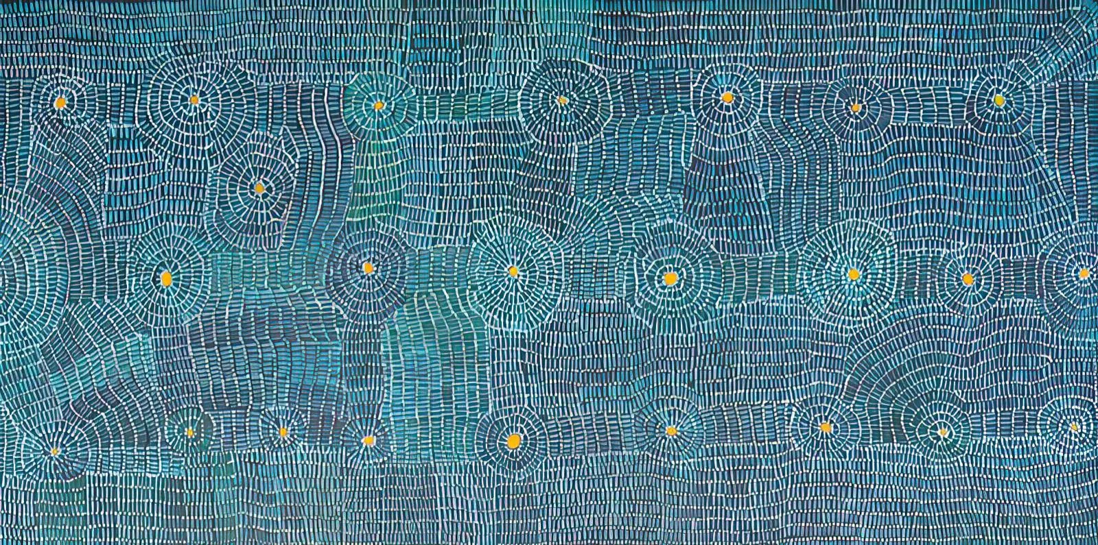 Aboriginal Artist Josie Kunoth Petyarre SUGAR BAG CEREMONY