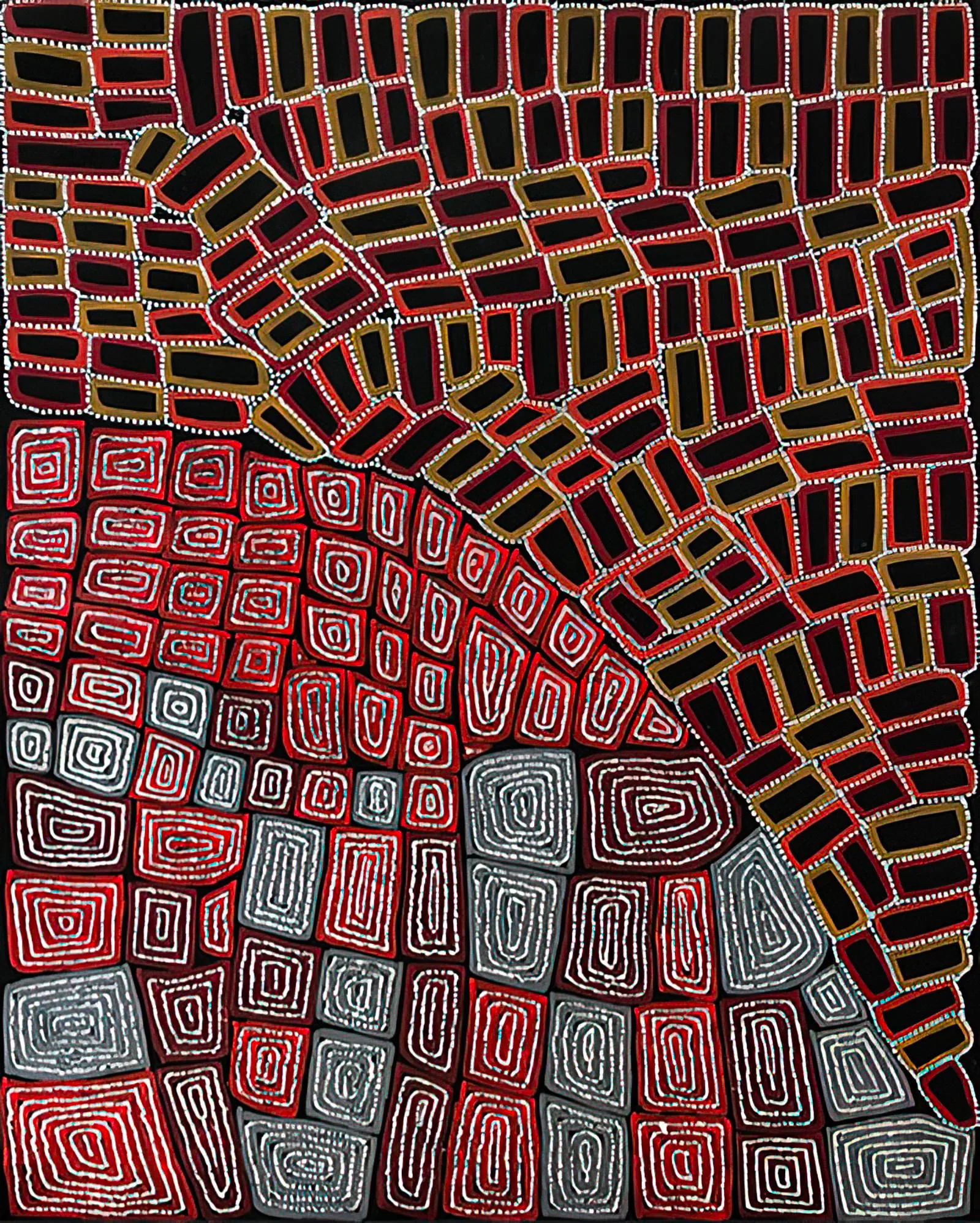 Aboriginal Artist Thomas and Walala Tjapaltjarri TINGARI