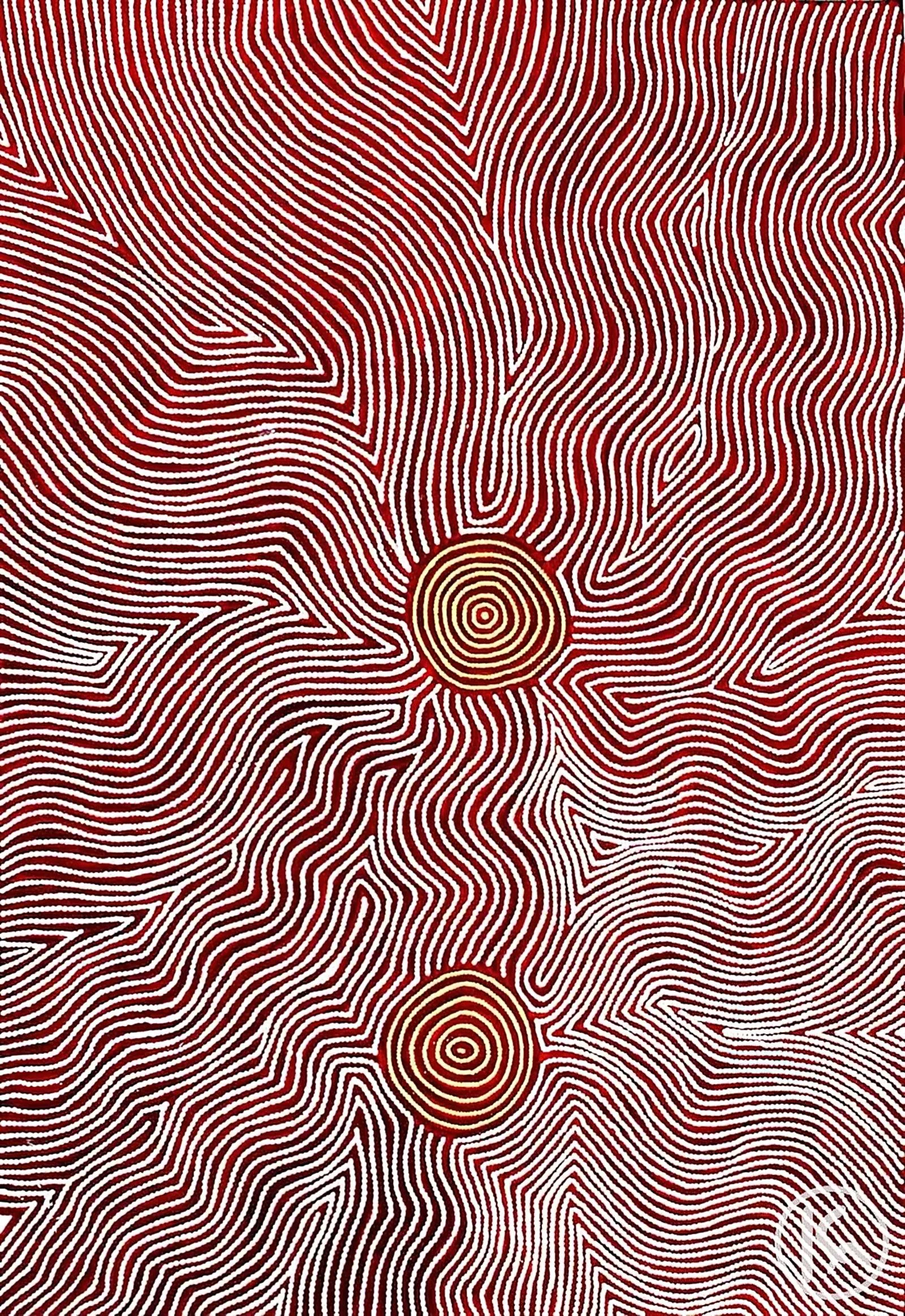 Aboriginal Artist Warlimpirrnga Tjapaltjarri TINGARI DREAMING