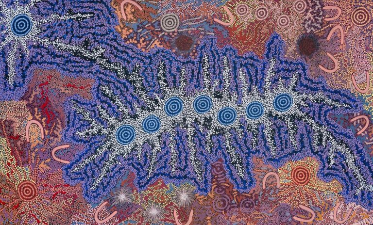 Aboriginal Artist gabriella possum nungurrayi GRANDMOTHER'S COUNTRY