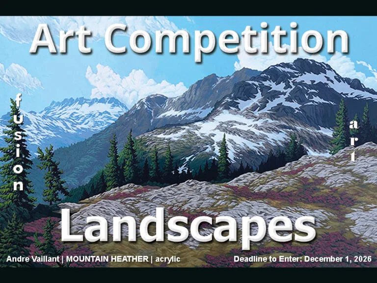 Official visual for the Landscapes 2026 Art Competition, deadline 1 December 2026.