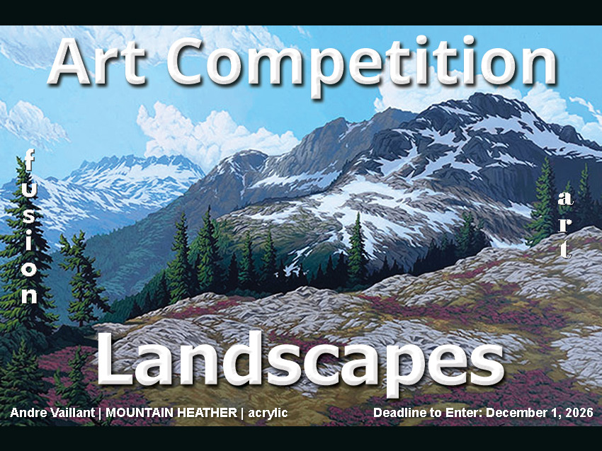Official visual for the Landscapes 2026 Art Competition, deadline 1 December 2026.